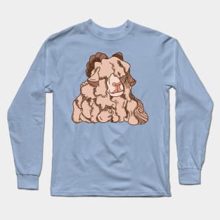 Long haired pink sheep Long Sleeve T-Shirt